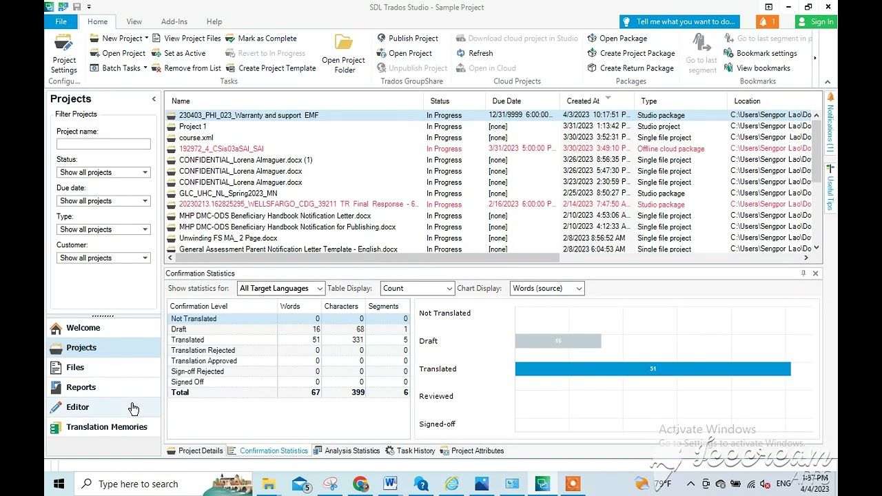 How to Run QA and Save QA Report in SDL Trados