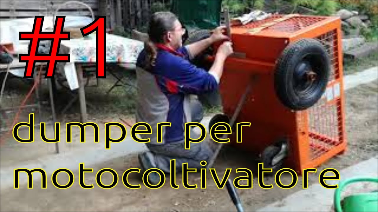 realizzo un dumper frontale a spinta per motocoltivatore bcs, un carrello utile per trasporti vari