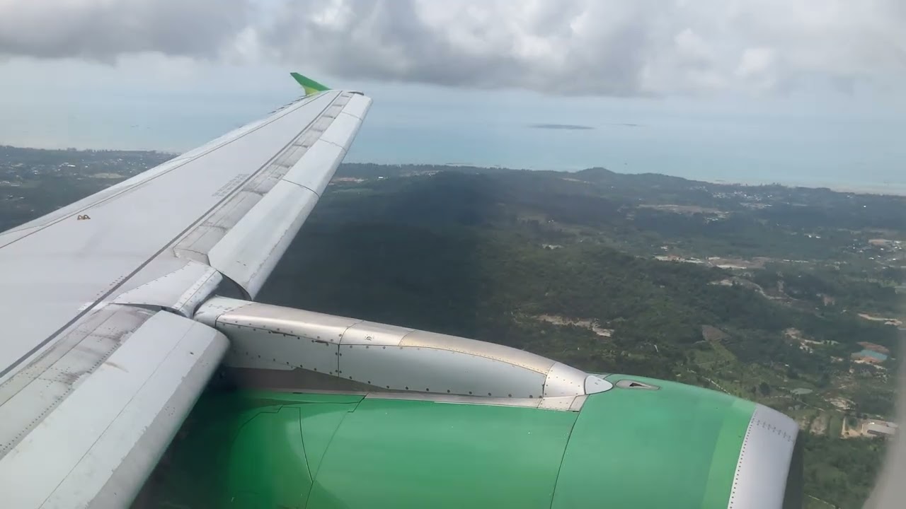 Citilink Airbus A320-200 QG971 Take-off from Pangkalpinang