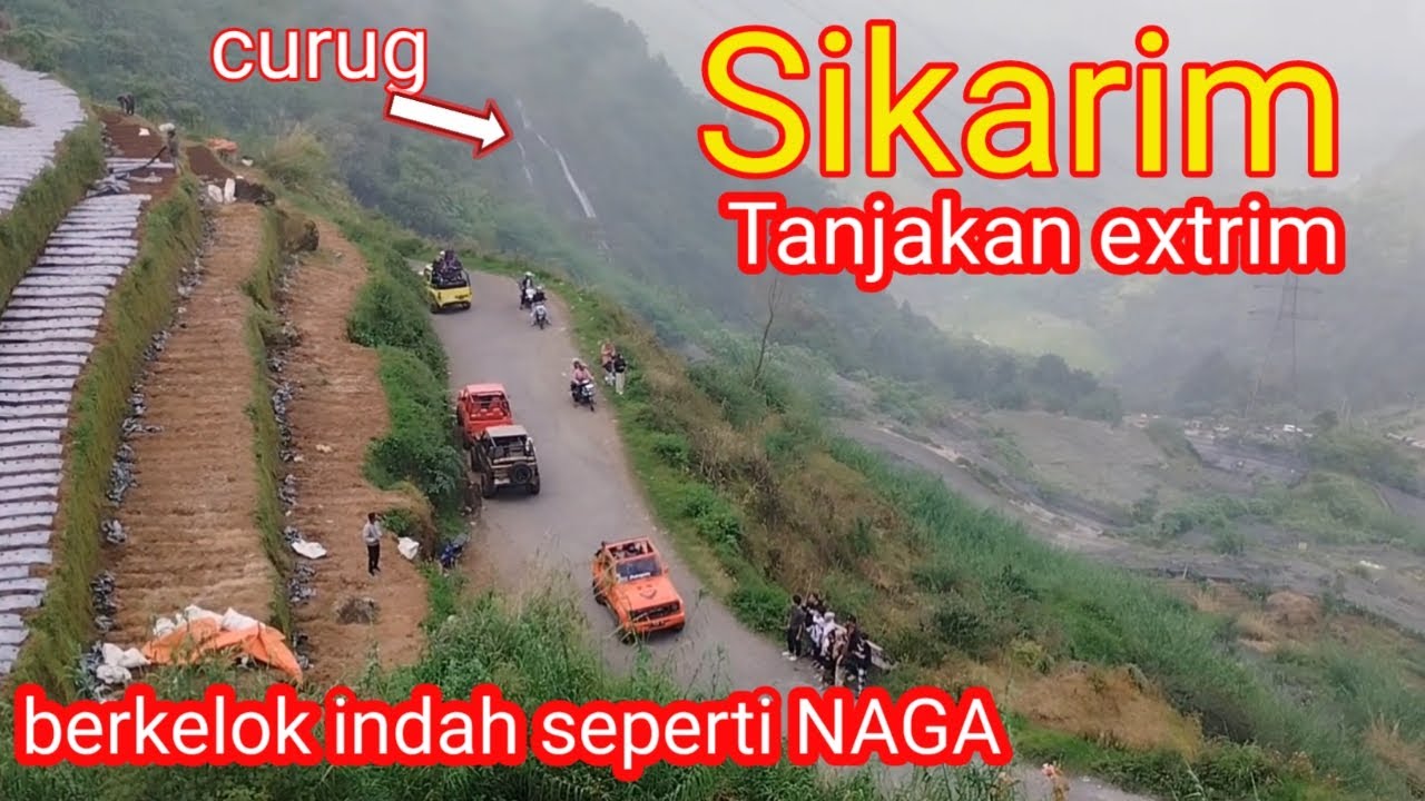 Tanjakan Sikarim, jalur extrim nan indah ke Dieng