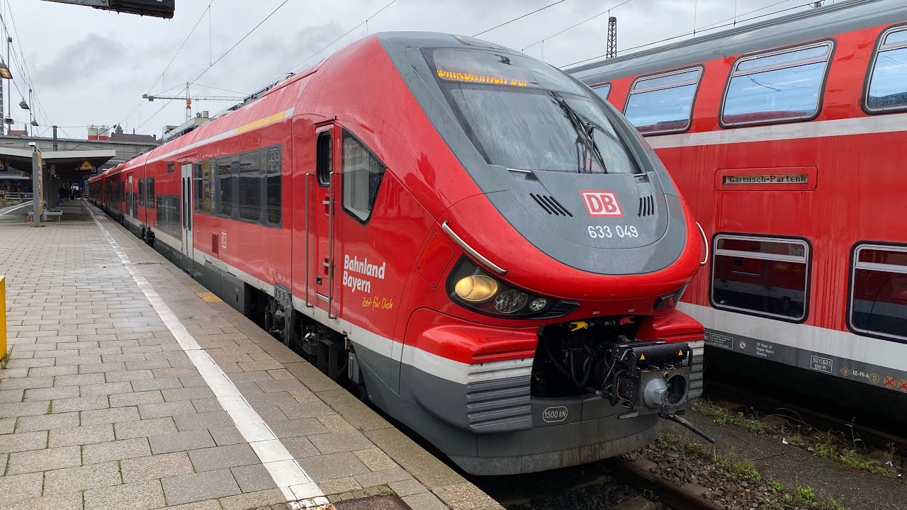 Vollgasmitfahrt mit fettem Sound im Pesa Link Br 633 von München Hbf nach Geltendorf Vmax. 140 km/h