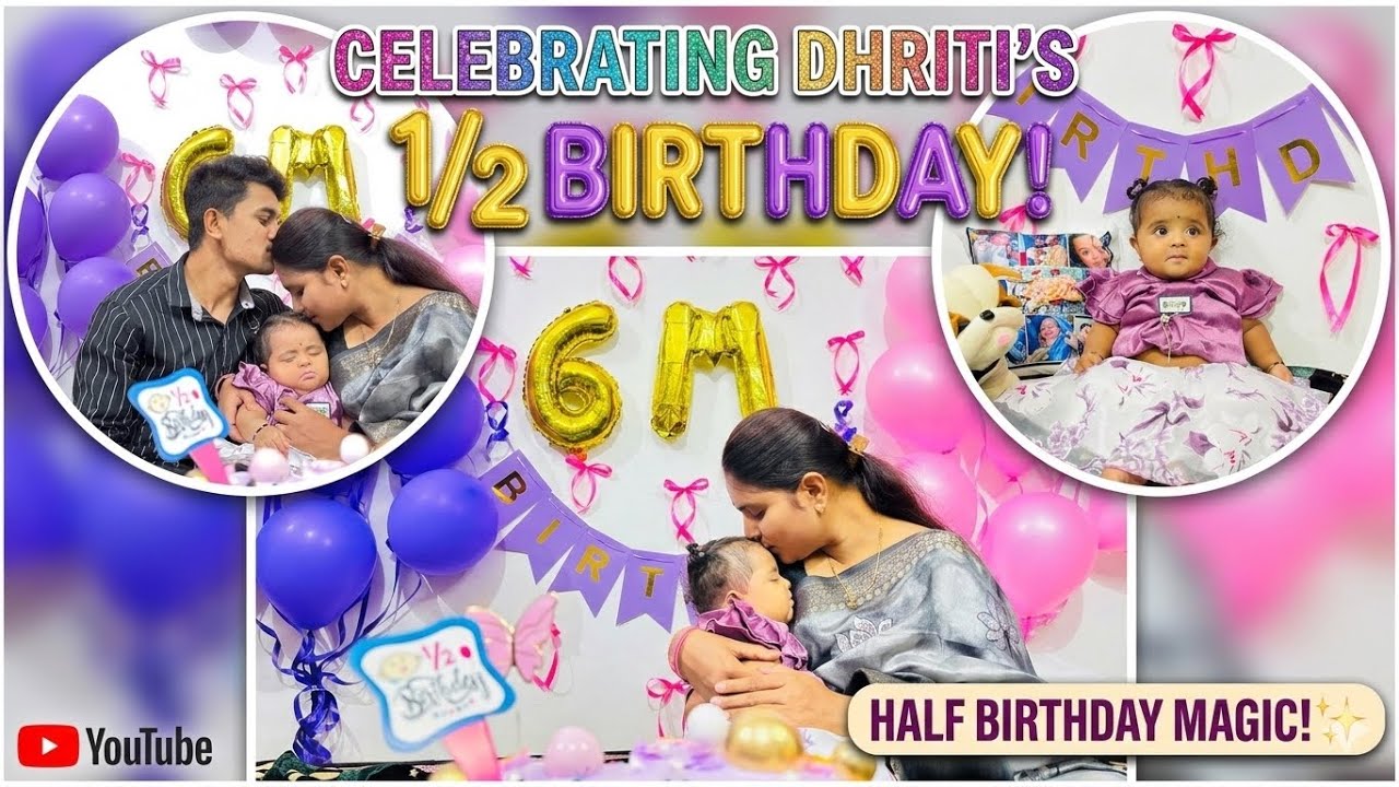  कैसे मनायें धृति बेटू का 6th month बर्थ डे🥳।। देखिए हमारी प्यारी सी दुनिया 🥰@Pradeepsumancgvlog 