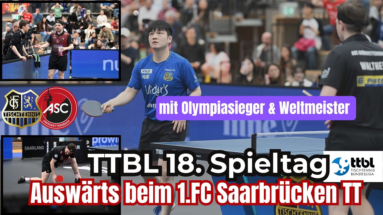 Auswärts beim CL Sieger in Saarbrücken! | Wie gut ist Fan Zhendong? 😮🏓 | TTBL 18. Spieltag VLOG