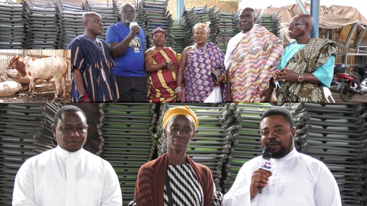 DONATIONS FROM ROYALS OF OTHER BRANCHES PRESENTED IN KUMASI FOR NANA HEMAA’S MOTHER’S FUNERAL  #vog