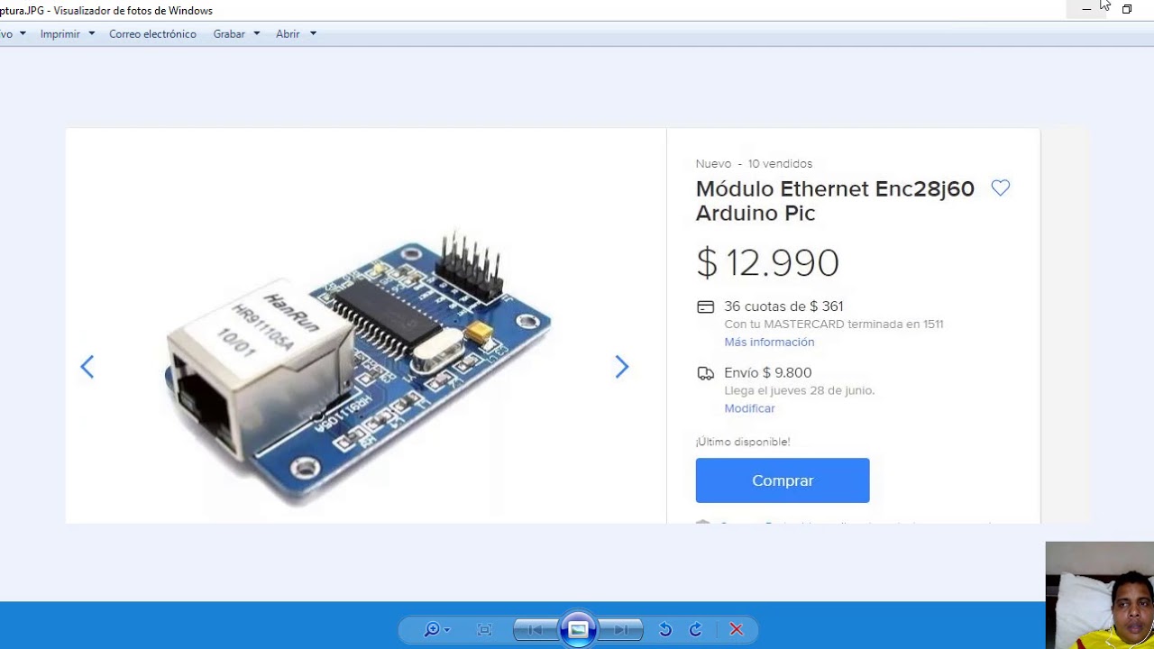 ENC28J60 Mini Servidor WEB PIC O Arduino