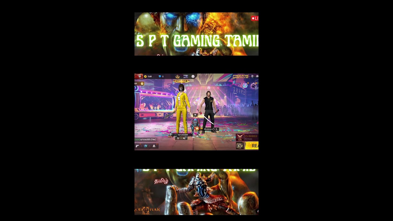 FREE FIRE TAMIL LIVE / S.P.T.GAMINGTAMIL  தமிழ் / ENGLISH (Portrait)
