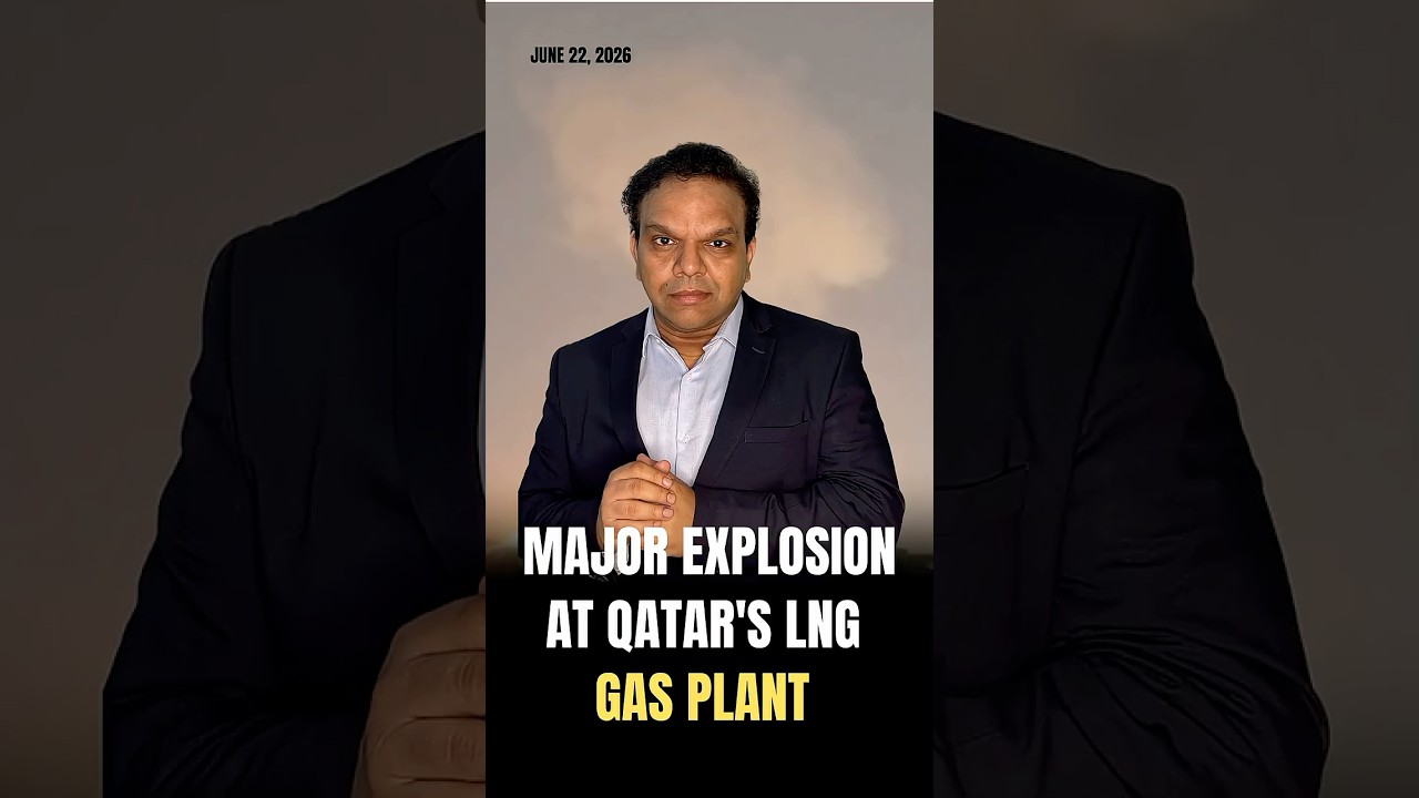 Explosionat Qatar's LNG Hub #iran #iranisraelwar #iranwar #missileattack #missile #qatar #lng #fire