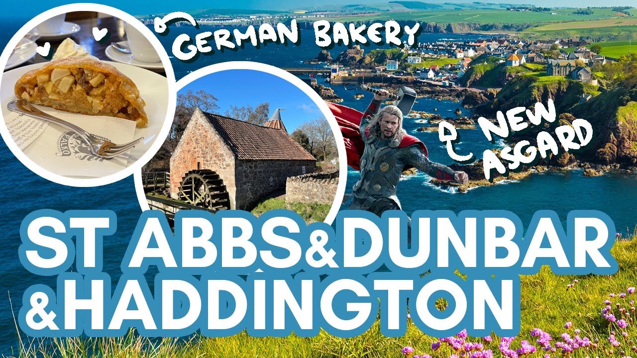 Let's explore ST ABBS, DUNBAR and HADDINGTON, Scotland! | seaside day trip from Edinburgh