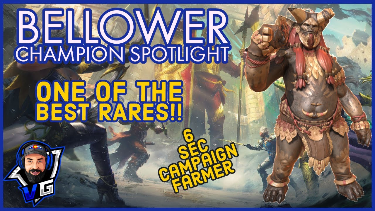 Raid Shadow Legends Bellower Champion Guide & Masteries | 6 Second Campaign Farmer
