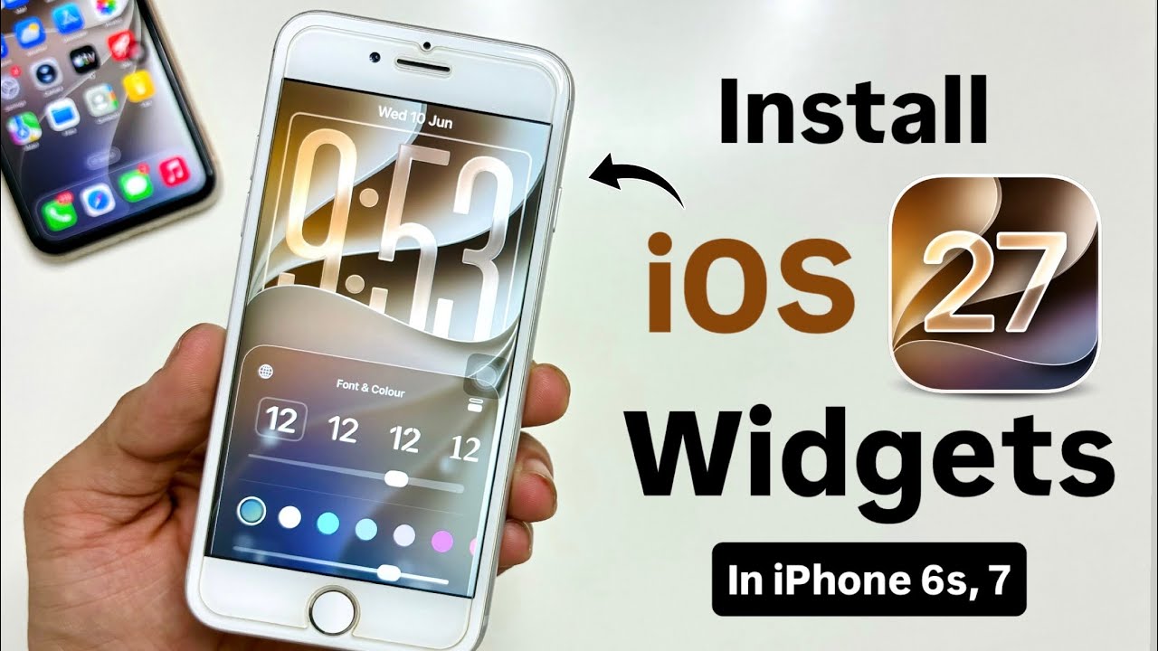 How to Download & Install iOS 27 LockScreen Widget in iPhone 7, 6s