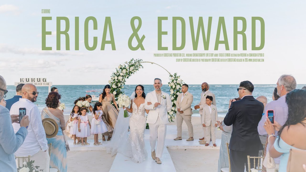 Kukua Beach Club Punta Cana Wedding Erica + Edward