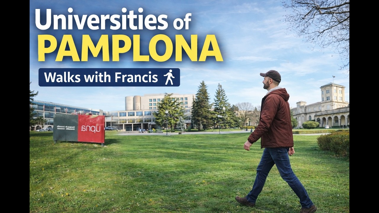 Pamplona University Campus Walk | 4K #walkingtour #university #citywalk #walking