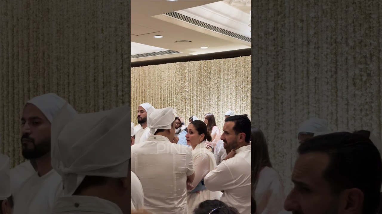Kareena Kapoor, Saif Ali Khan & Karisma Kapoor At Sunjay Kapur's PRAYER MEET💔 | #shorts #family