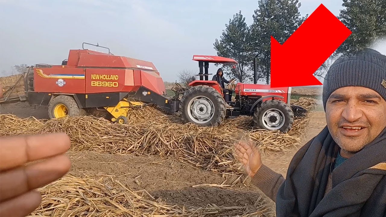 Hattat tractor 398 4×4 pakistan with new holland BB960 machine | Anwar shafiq vlog