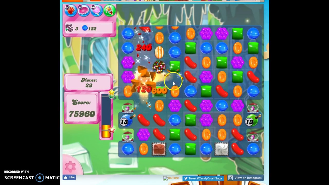 Candy Crush Level 425 help w/audio tips, hints, tricks
