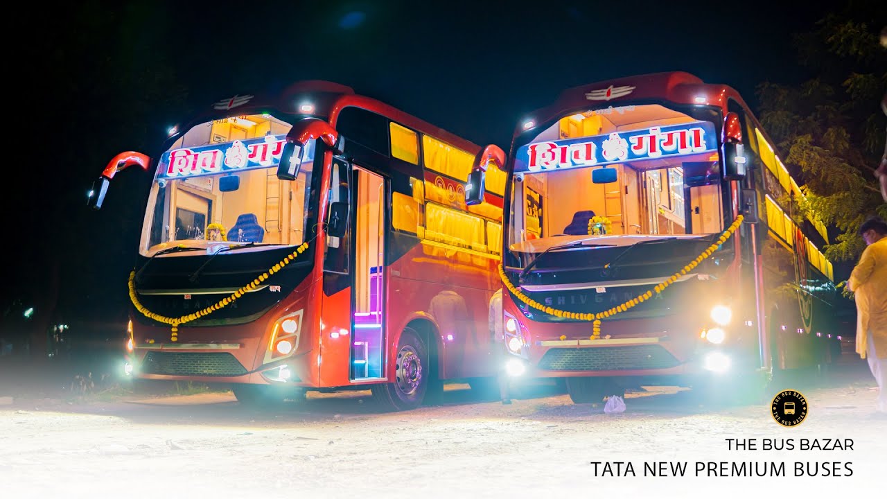 2 TATA luxury sleeper buses delivered to Shiv Ganga Travels by Dharmraj Motor Body | #thebusbazar