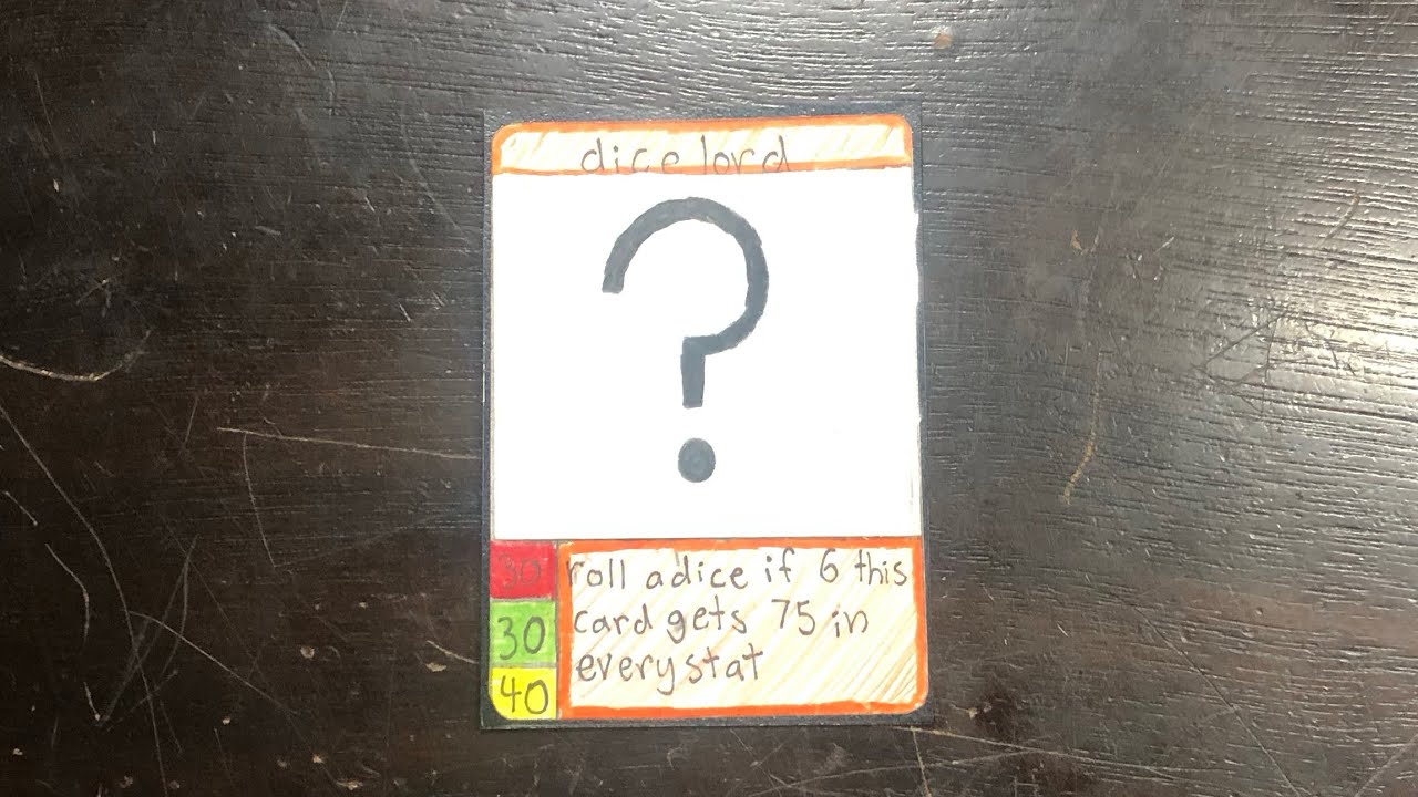 Drawing a card!!! For my homemade tcg