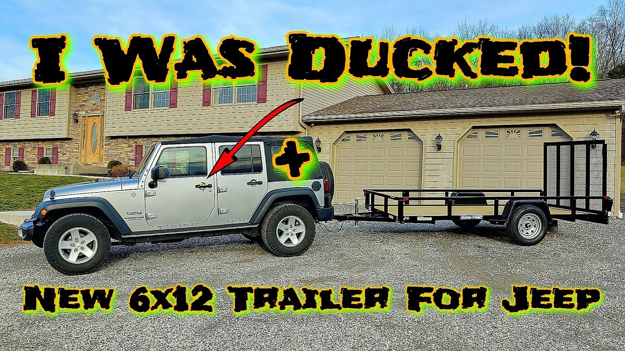 I Was Ducked! + My New 6x12 Trailer For Jeep.