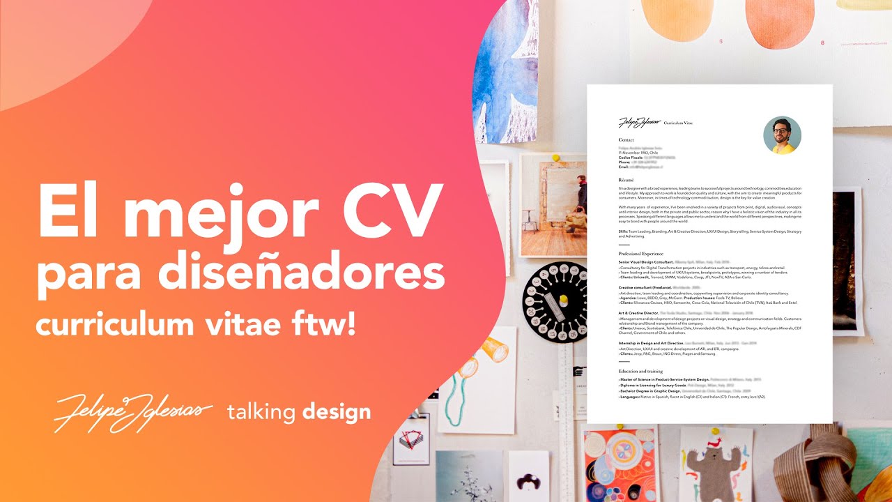 El mejor CV para diseñadores: curriculum vitae ftw! | Talking Design