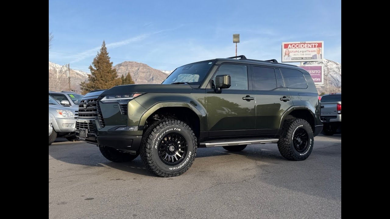 LIFTED! 2024 Lexus GX550 Premium + in Nori Green with 3 Inch Lift, Icon Wheels and 285 BFG's!