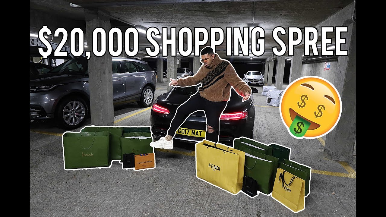 $20,000 LUXURY SHOPPING SPREE AT FENDI, OFF WHITE + VETEMENTS AT HARRODS!!! (INSANE)