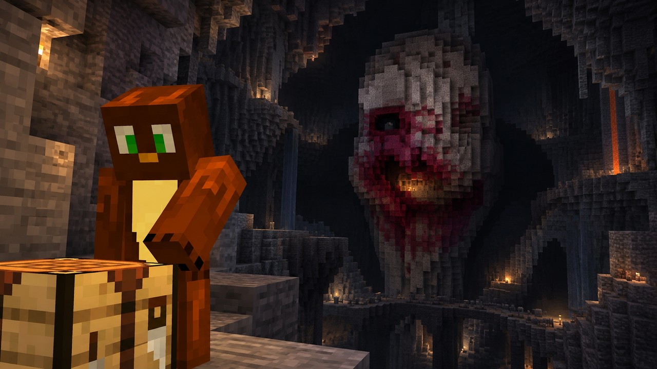 Этот мод для Minecraft превращает пещеры в монстров