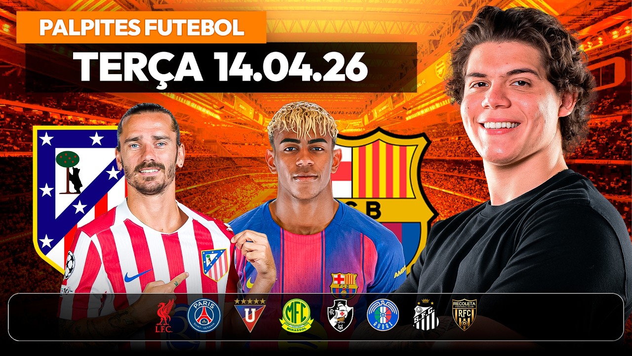 PALPITES DE FUTEBOL PARA HOJE 14/04/2026 &ndash; BILHETE PRONTO DO IMPERADOR | APOSTAS ESPORTIVAS