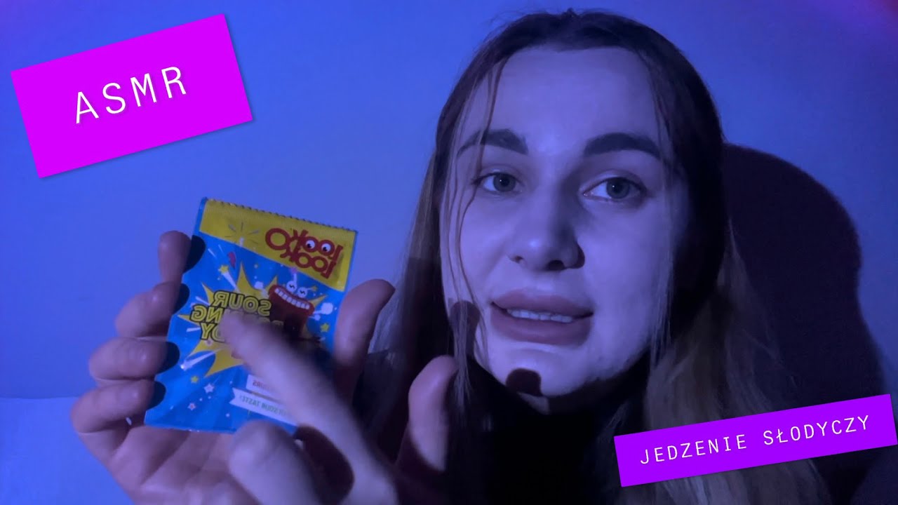 ASMR-JEDZENIE SŁODYCZY💕🍭