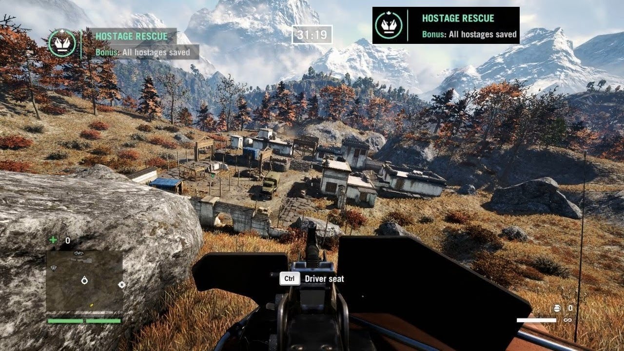 Far Cry 4 DLC 'Escape From Durgesh': complete 'Hostage Rescue'-all saved in 3min33sec - Master Class
