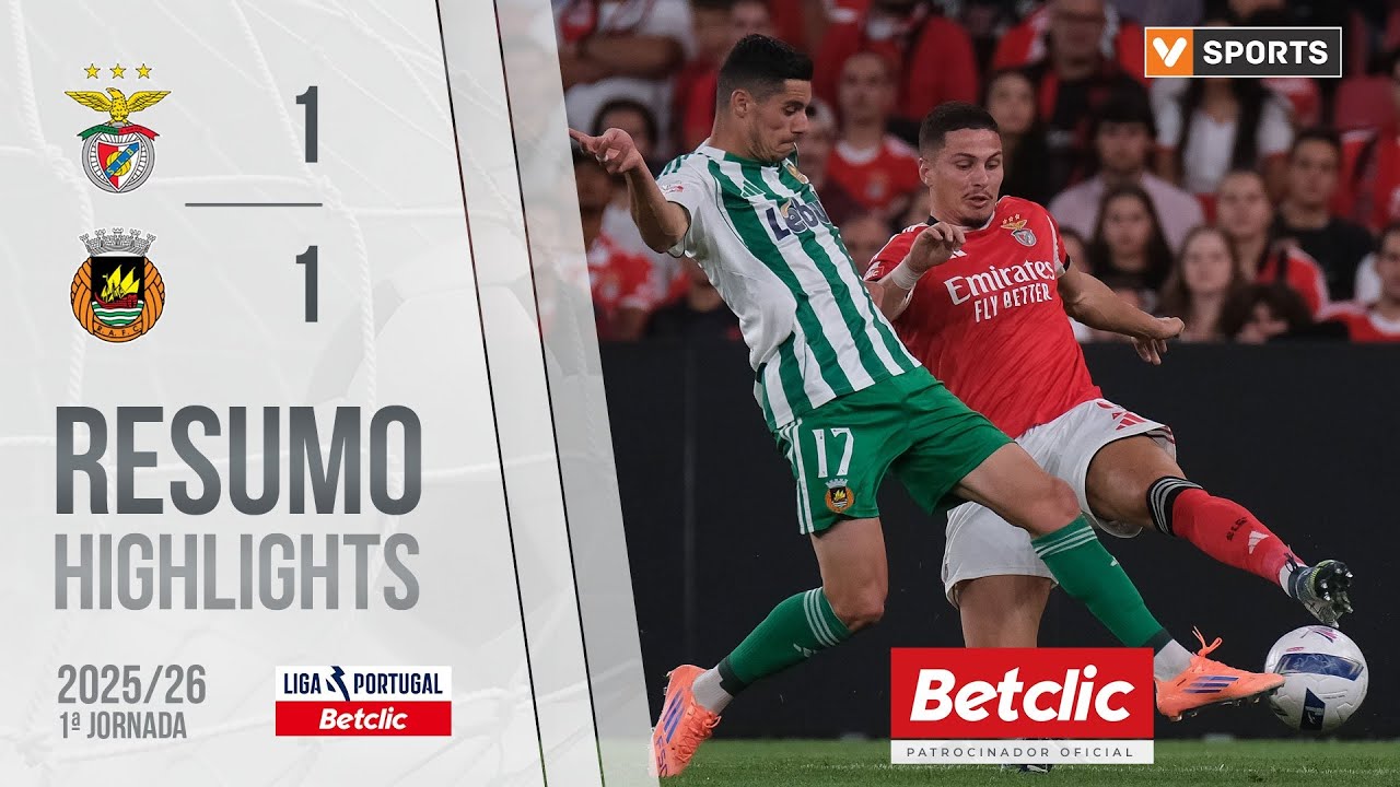 Resumo: Benfica 1-1 Rio Ave (Liga 25/26 #1)