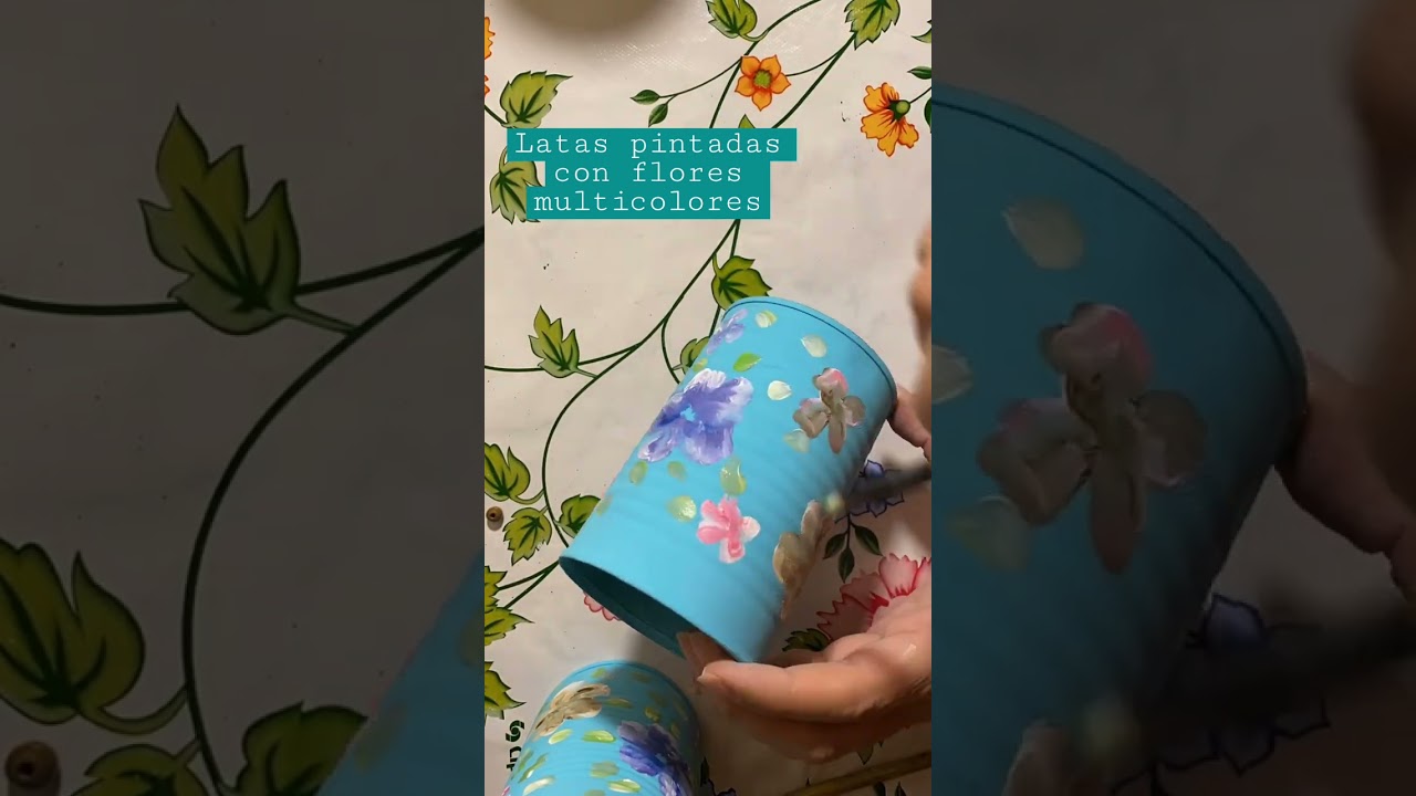 Latas pintadas