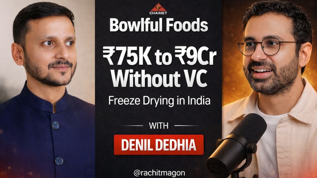 Bowlful Foods ₹75K to ₹9Cr Without VC | Freeze-Drying in India | Denil Dedhia | Bowlful Foods