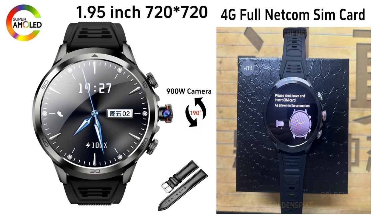 🔥 2025 H19 Smartwatch Review 💥 4G + AMOLED + HD Camera | Best Budget Smartwatch Deal 53% OFF!