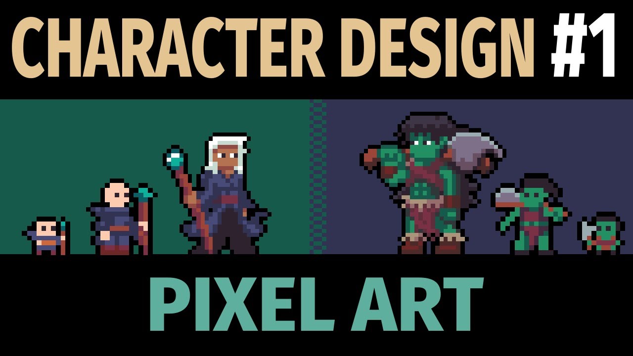 Creating Characters in Pixel Art  - CHARACTER DESIGN - Part 1