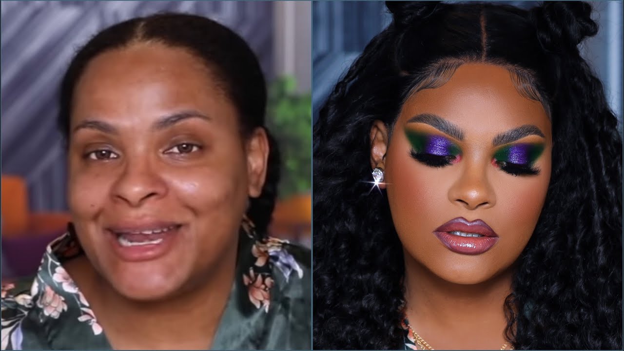 SUPER EASY COLORFUL FALL GLAM MAKEUP + HAIR