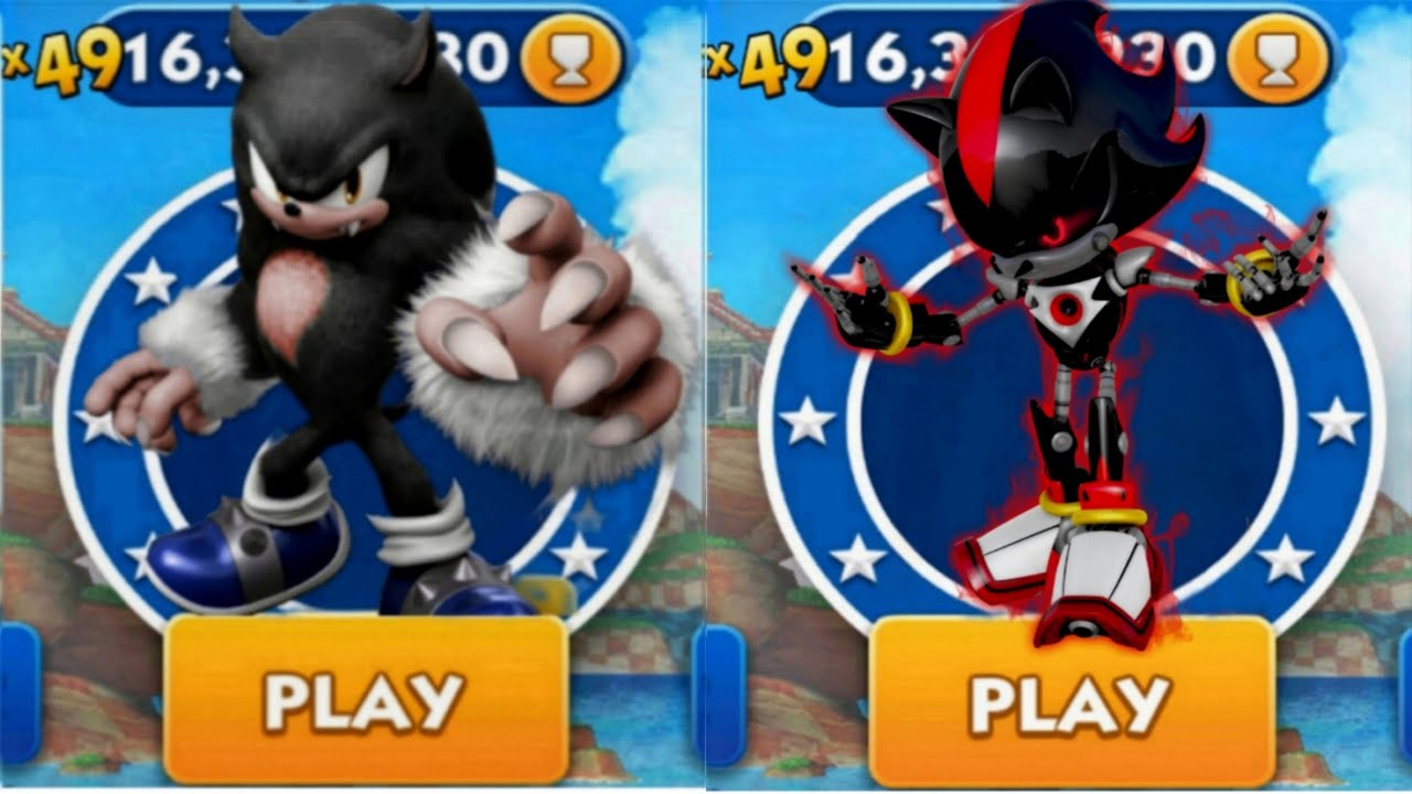 Sonic Dash - Werehog Dash VS Metal Shadow _ Sonic vs All Bosses Zazz Eggman