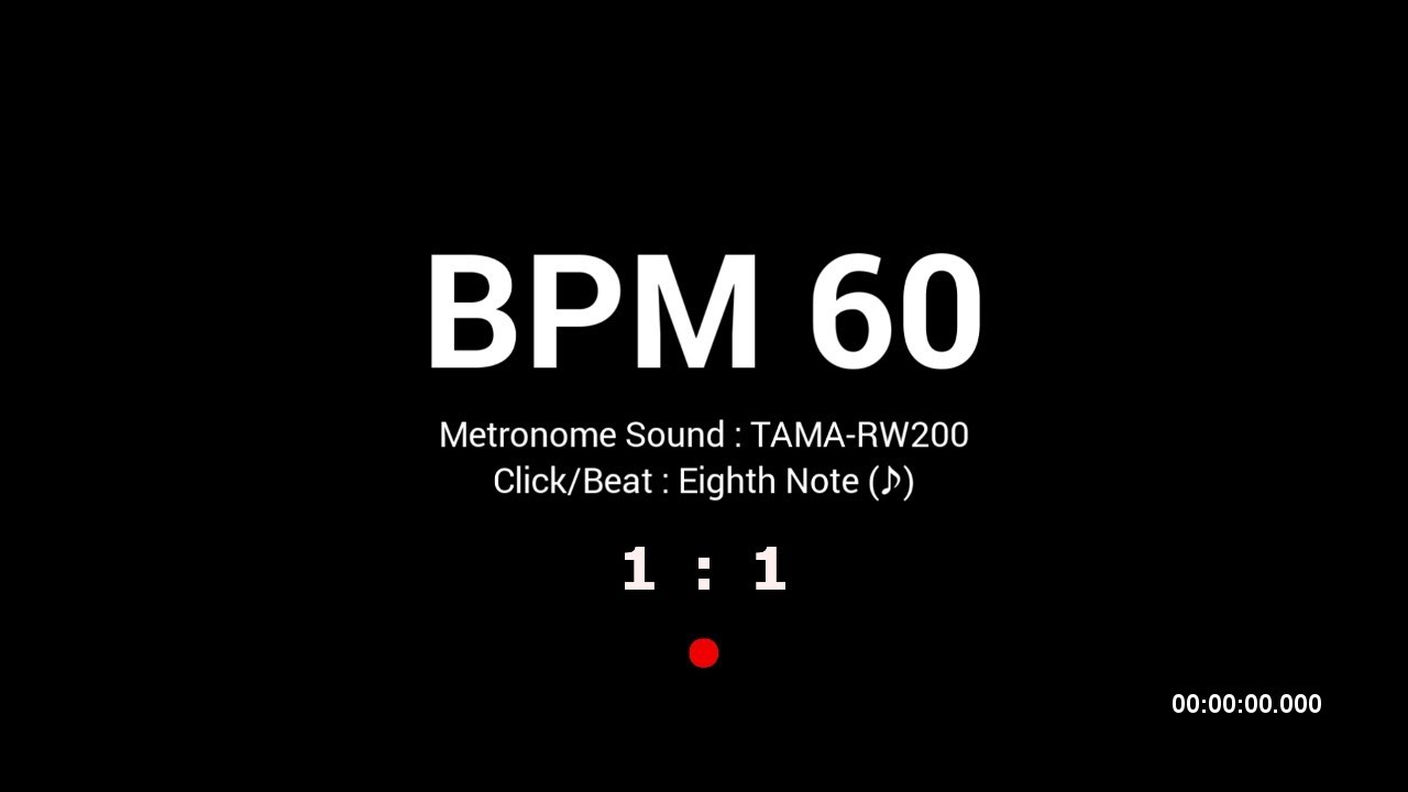 Metronome BPM 60 / TAMA-RW200 / 8th