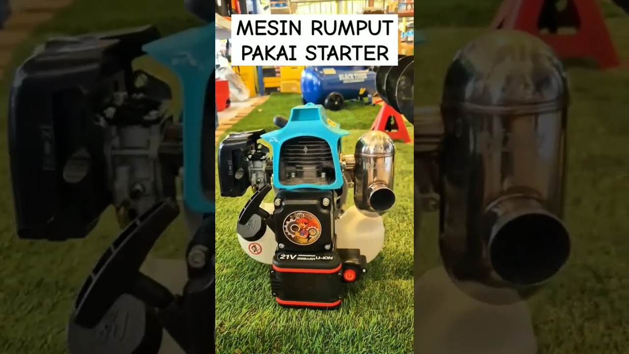 Mesin rumput pakai starter #shortvideo #shorts #short #mesin #mesinrumput #otomotif #racing