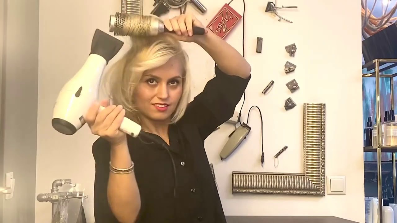 Cum imi coafez parul cu peria rotunda