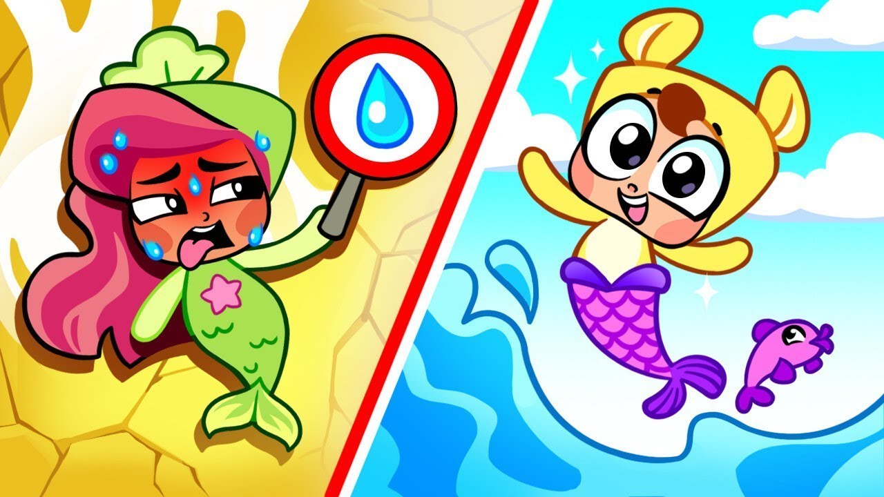 Baby Turned Into Mermaid 🧜&zwj;♀️ Mystery Creaturs Fun For Kids 🐟 Nursery Rhymes