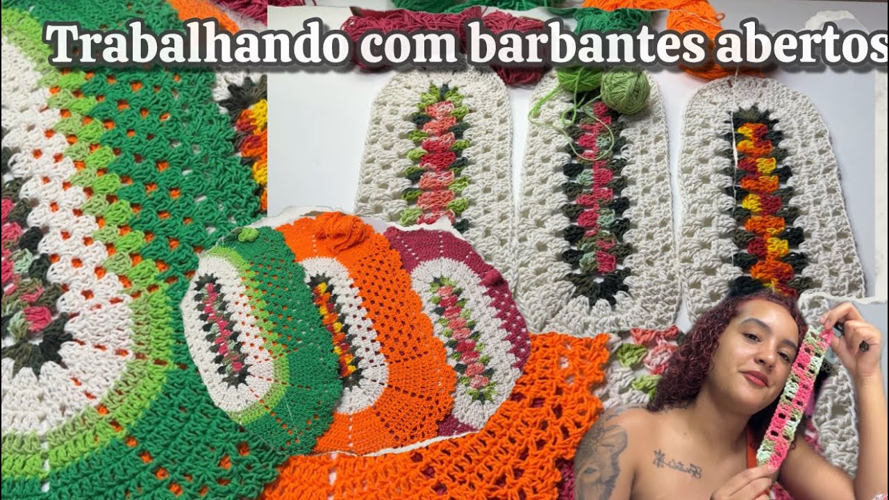 Produzi 3 tapetes luma com barbantes abertos 😍