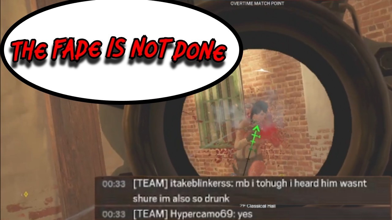 Playing with Drunk people and still one 2.0 k/d 4 kill game (Rainbow Six Seige)