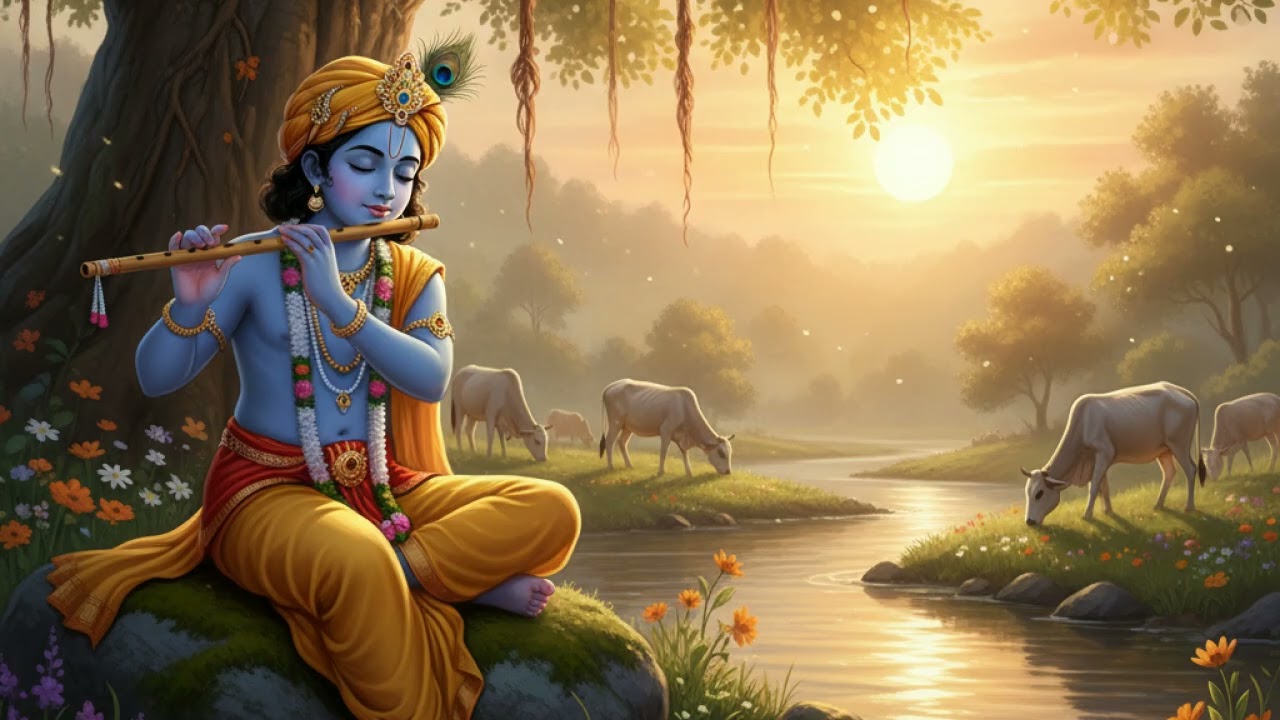 🌿 Krishna Bansuri Flute Music  Peaceful Melodies for Meditation, Devotion, and Healing #bansuriflute