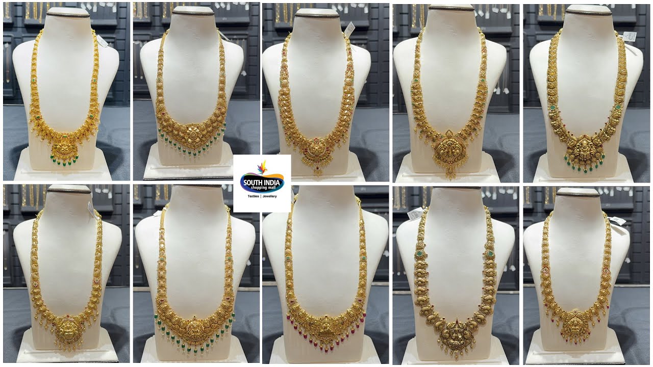 3తులాల నుండి ముచ్చటైన హారం కలెక్షన్/Lightweight gold haram designs/South india jewellers/Gold jewel 
