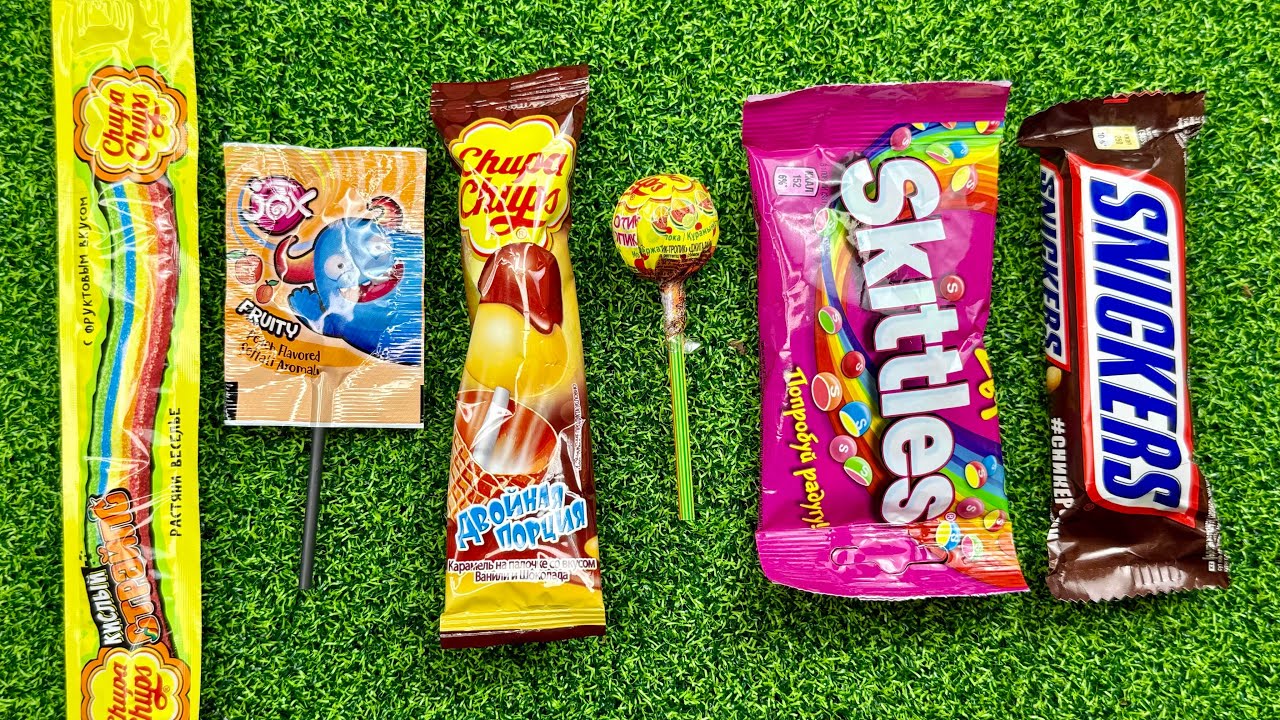 🎧 ASMR Popular Candies 🍭 | Colorful Rainbow Lollipops & Chocolate Unboxing 🍫✨