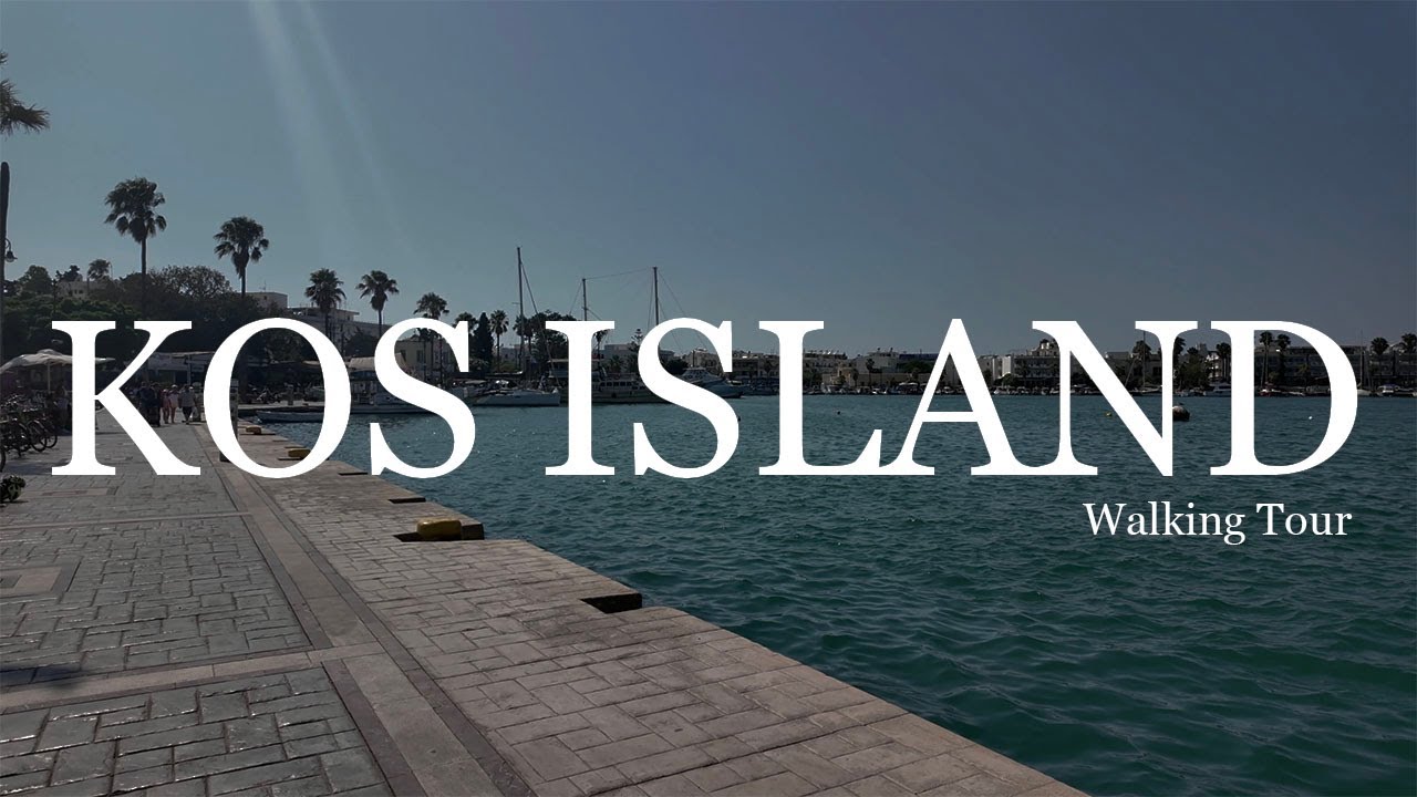 Kos Island Walking Tour 🇬🇷 | 4K Scenic Walk Through Streets & Coast