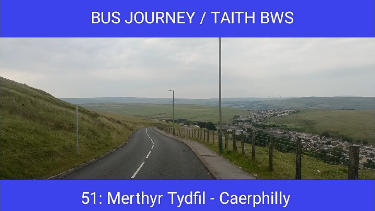 🇬🇧 BUS JOURNEY | Stagecoach South Wales 51: Merthyr Tydfil - Caerphilly