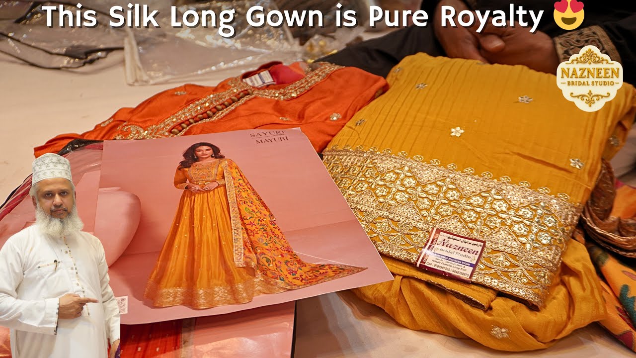 Royal Silk Long Gown 😍 | Premium Designer Bridal Collection in Hyderabad | Luxury Wedding Wear 2026