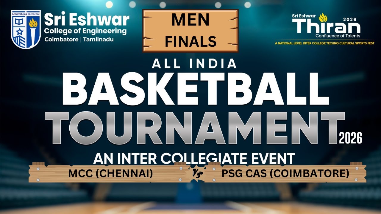 FINALS l MCC (CHE) VS PSG CAS (CBE)   | MEN|SRIESHWAR THIRAN | ALL INDIA BASKETBALL TOURNAMENT -2026