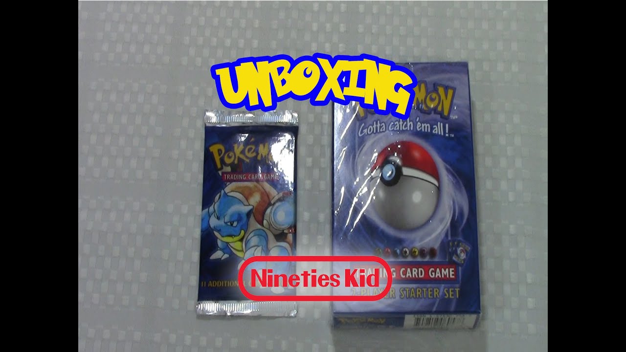 Pokemon Trading Cards Original Base Set Starter Deck Unboxing